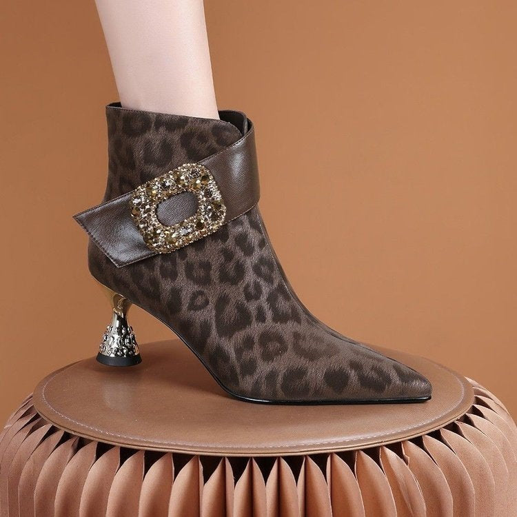 Women's Boots 2026 New Model European and American Design Light Luxury Side Zipper High-End Comfortable Short Boots Elegant Women's Boots