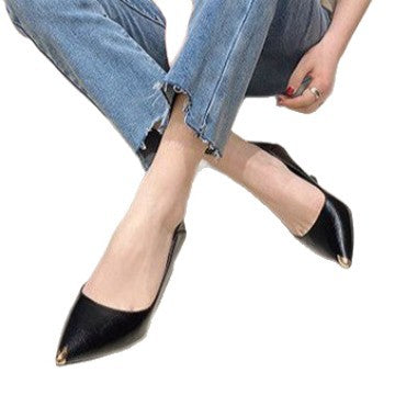 Internet Celebrity High Heels 2026 Spring New French Style Versatile Professional Black Work Shoes with Thin Heels and Pointed Toes