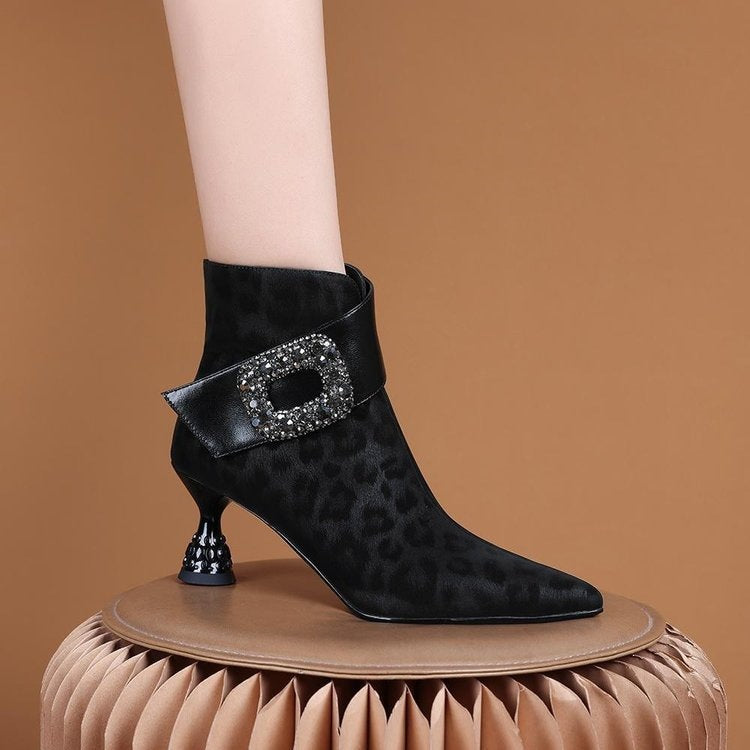 Women's Boots 2026 New Model European and American Design Light Luxury Side Zipper High-End Comfortable Short Boots Elegant Women's Boots